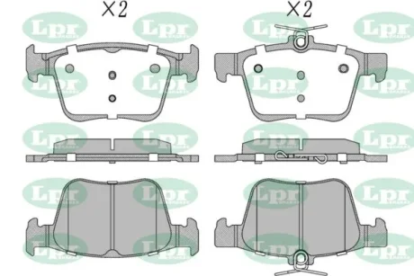 Колодки тормозные дисковые задние Audi A3 (13-20), Q3 (18-)/ Skoda Superb III/ V LPR 05P2104