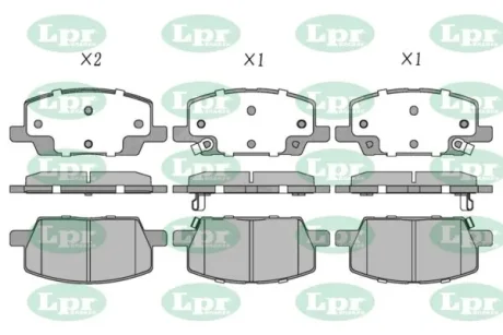 Колодки гальмівні дискові передні Opel Insignia B, Mokka (12-)  LPR 05P2115