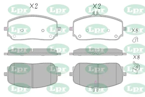 - Гальмівні колодки до дисків LPR 05P2135K (фото 1)