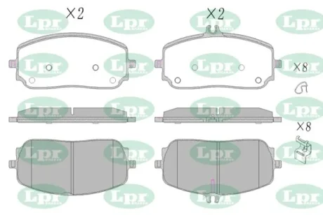 - Гальмівні колодки до дисків LPR 05P2135K