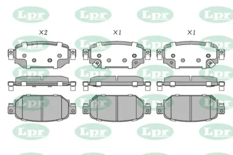 - Гальмівні колодки до дисків LPR 05P2137