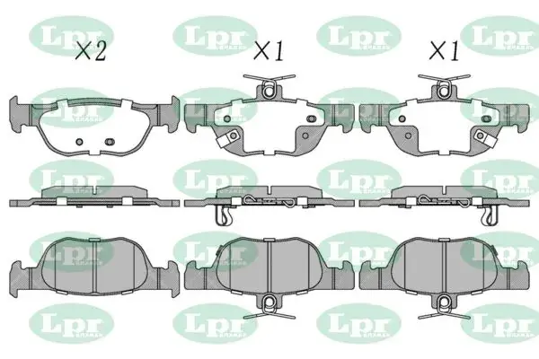Колодки тормозные дисковые задние Mazda 3 (19-), CX-30 (19-) LPR 05P2199 (фото 1)