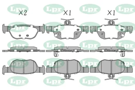 Колодки тормозные дисковые задние Mazda 3 (19-), CX-30 (19-) LPR 05P2199