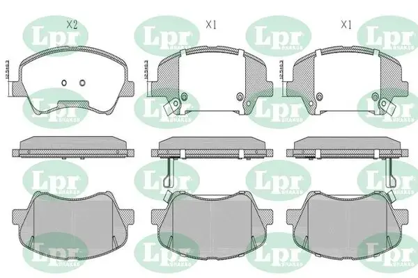 - Гальмівні колодки до дисків LPR 05P2206 (фото 1)