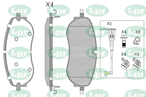 - Гальмівні колодки до дисків LPR 05P2259AK (фото 1)
