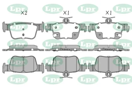 - Гальмівні колодки до дисків LPR 05P2264