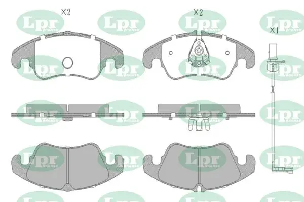 - Гальмівні колодки до дисків LPR 05P2282A (фото 1)