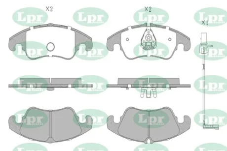 - Гальмівні колодки до дисків LPR 05P2282A