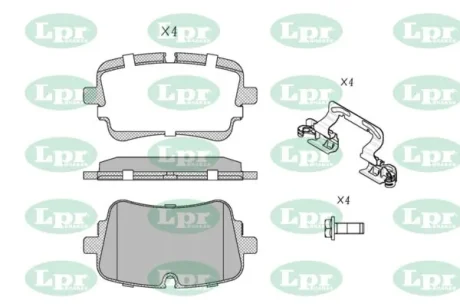- Гальмівні колодки до дисків LPR 05P2291K
