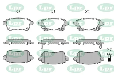 - Гальмівні колодки до дисків LPR 05P2306