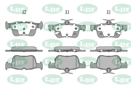 - Гальмівні колодки до дисків LPR 05P2356