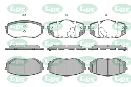 - Гальмівні колодки до дисків LPR 05P2375