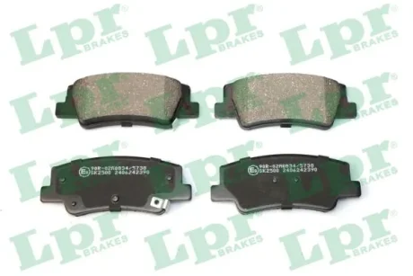 Колодки тормозные дисковые задние Hyundai Sonata VIII, Tucson (20-)  LP LPR 05P2390
