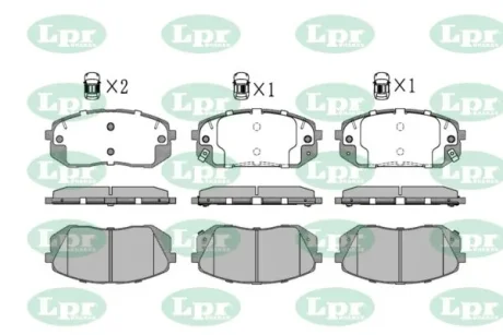 - Гальмівні колодки до дисків LPR 05P2416