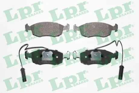 Комплект тормозных колодок, дисковый тормоз LPR 05P755