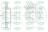 Диск гальмівний передній (кратно 2) BMW 5 (F10) (D=330mm) LPR B2073V (фото 1)