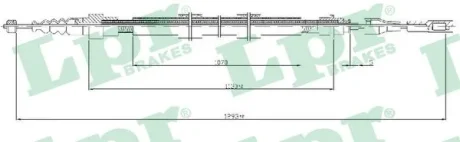 Трос, стояночная тормозная система LPR C0258B