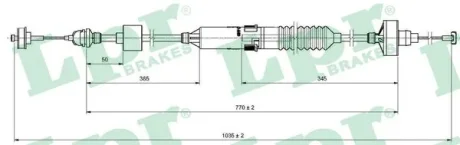 Трос, управление сцеплением LPR C0260C