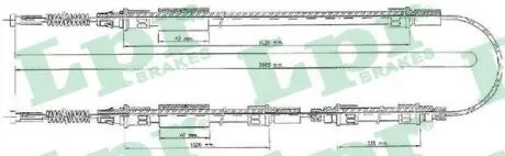 Трос, стояночная тормозная система LPR C0280B