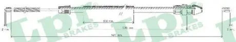 Трос, стояночная тормозная система LPR C0369B