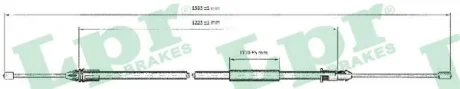 Трос ручного гальма LPR C0403B
