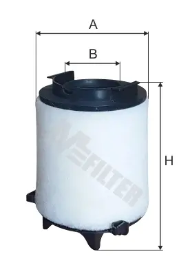 Фільтр повітряний Caddy III/Golf V/Passat B6/Octavia2.0SDI/1.6i (з прослойкою) M-FILTER A 886/1 (фото 1)