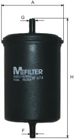 Фільтр паливний M-FILTER BF674