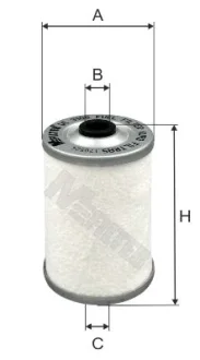 Фільтр паливний ОМ314-366 M-FILTER DE 3108