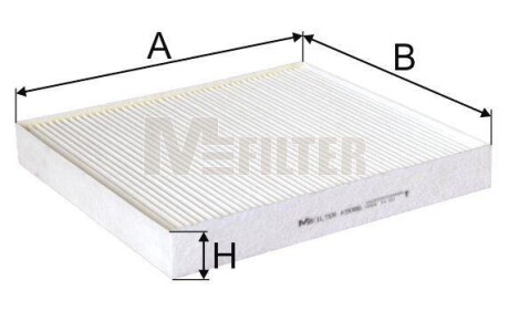 Фільтр салону Audi A3/Octavia/Golf VI/VII 12- M-FILTER K 9086 (фото 1)