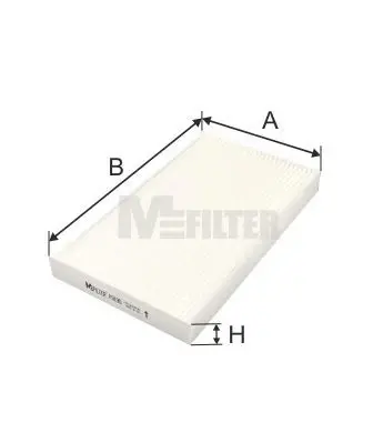 Фільтр салону Nissan Leaf /Cube 10- M-FILTER K 9190 (фото 1)