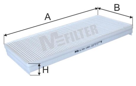 Фільтр повітряний M-FILTER K953