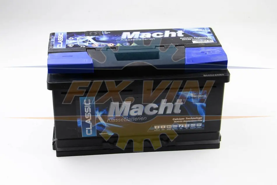 Акумулятор Macht 80Ah/720A 310x175x175 MACHT 25349 (фото 1)