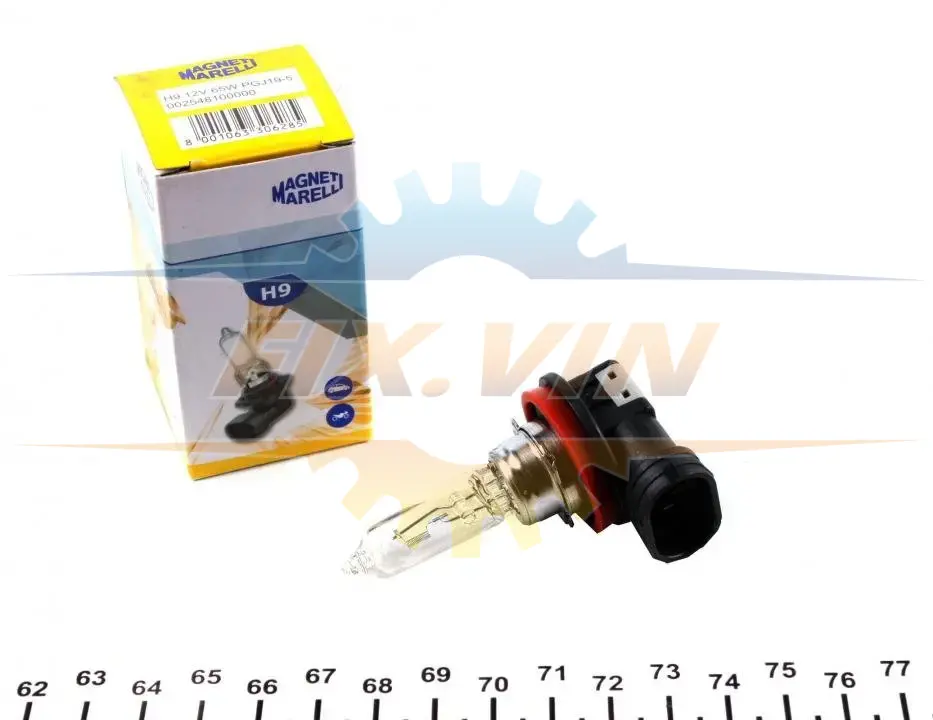 Лампа розжарювання H9 12V 65W PGJ19-5 (вир-во Magneti Marelli) MAGNETI MARELLI 002548100000 (фото 1)