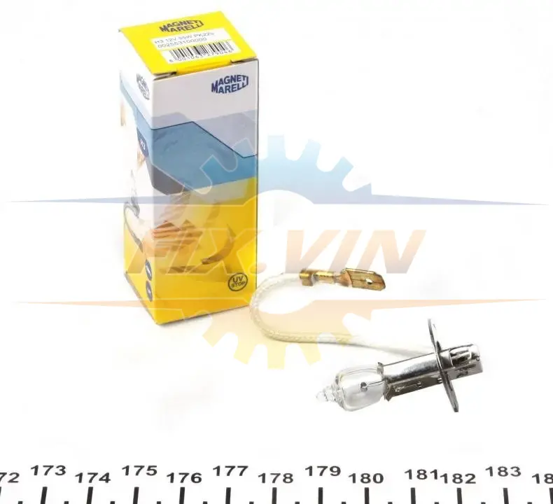 Лампа розжарювання H3 12V 55W PK22s STANDART (вир-во Magneti Marelli) MAGNETI MARELLI 002553100000 (фото 1)