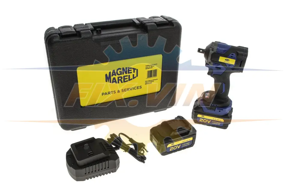 Гайкокрут акумуляторний 1/2" 620 Нм 20V 4Ah E-Lion (АКБ і зарядн. пристрій) MAGNETI MARELLI 007936331550 (фото 1)