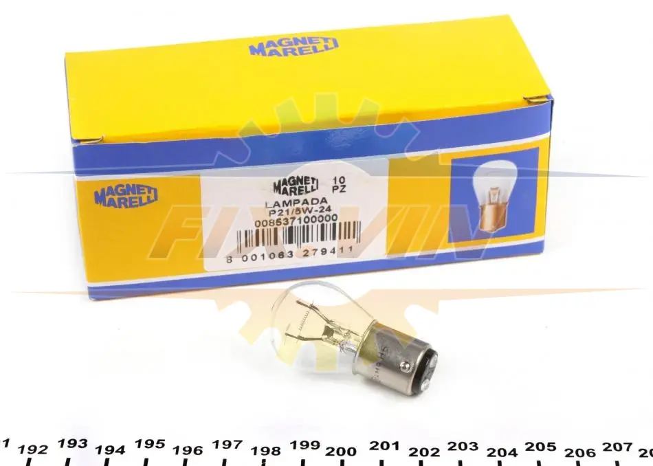Лампа розжарювання P21/5W 24V 21/5W MAGNETI MARELLI 008537100000 (фото 1)