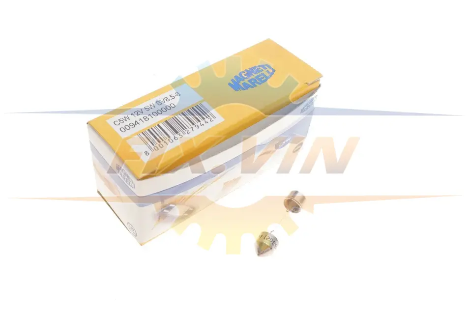 Лампа допоміжн. освітлення C5W 12V 5W SV8.5-8 (вир-во Magneti Marelli) MAGNETI MARELLI 009418100000 (фото 1)