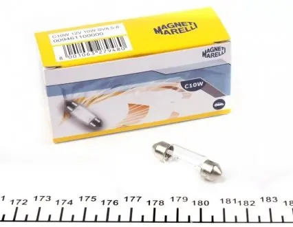 Лампа розжарювання, ліхтар освітлення номерний знак MAGNETI MARELLI 009461100000