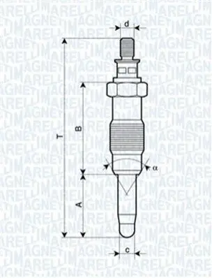 Свічка розжарювання MAGNETI MARELLI 062583003304 (фото 1)