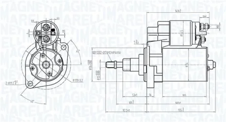 VW Стартер (новий) PASSAT -97 MAGNETI MARELLI 063720601010
