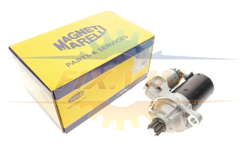 Стартер Audi A3/Skoda Fabia/Superb/Yeti/VW Golf/Passat 1.6 TSI/1.8/2.0 FSI 05-12 (1.1kw)(z=10) MAGNETI MARELLI 063721347010 (фото 1)