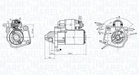CITROEN Стартер BERLINGO 16-, DS, FIAT, PEUGEOT MAGNETI MARELLI 063726281010