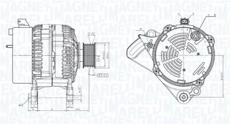VW Генератор SEAT, SKODA 91- MAGNETI MARELLI 063730733010