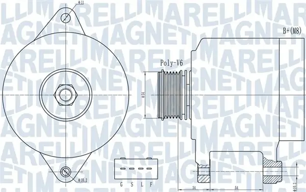 Автодеталь MAGNETI MARELLI 063732013010 (фото 1)