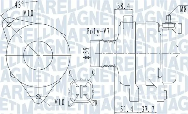 Автодеталь MAGNETI MARELLI 063732121010 (фото 1)