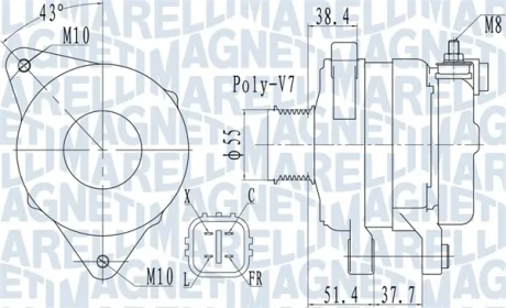 Автодеталь MAGNETI MARELLI 063732121010