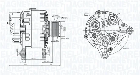 Magneti Marelli Генератор MAGNETI MARELLI 063739064010