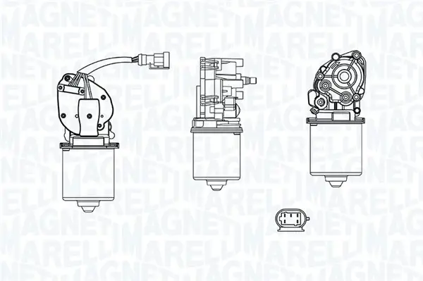 RENAULT Двигун склоочисника MASTER II 01- MAGNETI MARELLI 064379700010 (фото 1)