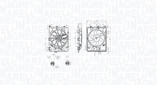 BMW Вентилятор радіатора 1 (E81), 1 (E87), 3 (E90), 3 Купе (E92) MAGNETI MARELLI 069422849010 (фото 1)