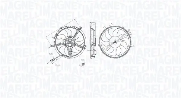 MINI Вентилятор радіатор (з дифузором) MINI (R56), MINI Roadster (R59) MAGNETI MARELLI 069422851010 (фото 1)